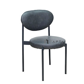 Mua Ghế phòng ăn nệm dày bọc PVC chân sắt đen hiện đại Ghế ngồi trang điểm phòng ngủ đẹp HCM VERPAN-P