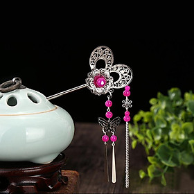 Fashion Chinese Traditional Hair Stick Hairpin For Long Hair with Butterfly