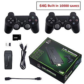 Bảng điều khiển trò chơi video 4K HD được xây dựng trong 620/818/10000 Trò chơi cổ điển Bộ điều khiển không dây Retro Controlity AV/HD đầu ra Mini Game Màu