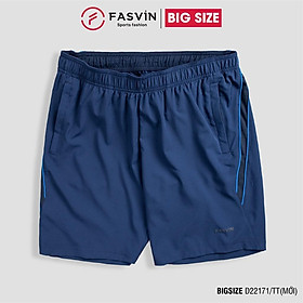 Quần đùi nam thể thao BIG SIZE FASVIN Từ 80 Đến 120KG vải co giãn mềm mát D22171.HN