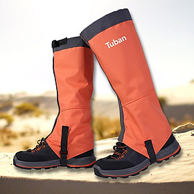 bộ bảo vệ bọc giày và ống quyển được làm bằng vải nylon, bền chống nước , chống rách-Màu quả cam-Size