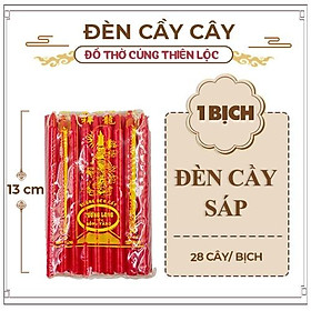 Đèn Cầy Sáp Loại Nhỏ Cháy Lâu Trụ Tròn Đồ Thờ Cúng Thiên Lộc - Gói 28 Cây