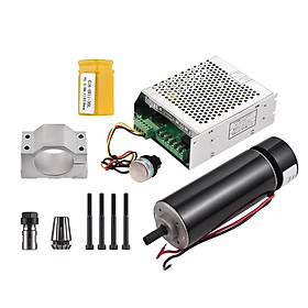 500W CNC Brushed Spindle Kit Engraving Machine Spindle 500W Motor Kit ER11 MACH3 Power Supply Governor for Solid Wood PCB Engraving Drilling