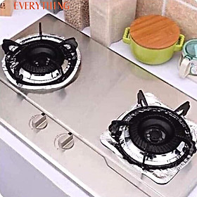 Mua Combo 10 Miếng Bạc Bọc Lót Bếp Ga Tròn Tráng Nhôm Chịu Nhiệt Chống Dầu Mỡ Không Gỉ Sét