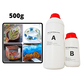 Mua Keo Đổ Nhựa Làm Khuôn  Vẽ 3D Trong Suốt AB Epoxy Resin Clear Crystal 500ml