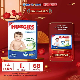 Tã dán Huggies Skincare Super Jumbo L68