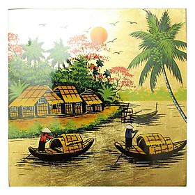 Mua Tranh Sơn Mài Bạc - Mẫu 2