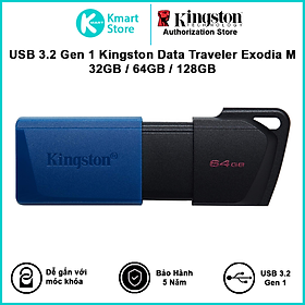 USB Kingston DataTraveler Exodia M USB Flash Drive 32G / 64G / 128G / 256G - Hàng Chính Hãng