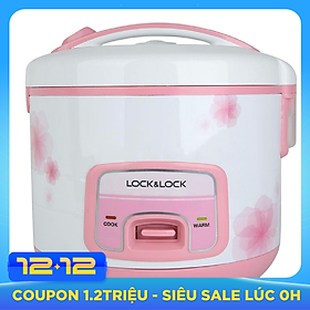 Nồi Cơm Điện Lock&Lock EJR446RED (1.8 lít) - Hồng - Hàng chính hãng