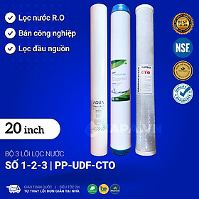 Mua Lõi Lọc PP 20 inch Cao Cấp Plus Sediment 1-5 micron  Bộ Lõi Lọc Thô 123 - Lõi Lọc Số 1 Bán Công Nghiệp 20in - Hàng Chất Lượng - Green Filter  NestCa Dùng Cho Máy RO Karofi Sunhouse Kangaroo Daikiosan Prowatech AquaYaki Aqualife Vithaco
