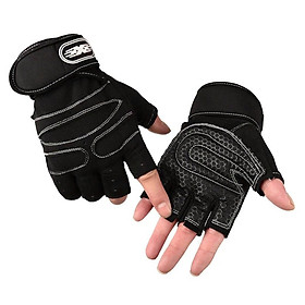 Bao găng tay tập gym kết hợp quấn bảo vệ cổ tay SIZE M 18-20cm - Hàng chính hãng SPORT GĂNG TAY THỂ HÌNH CÓ DÂY CUỐN CỔ TAY