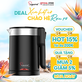 Mua   Hàng chính hãng  Ấm siêu tốc mini du lịch La gourmet D2606 1200W 0.6L - 359643 (bảo hành 1 năm)