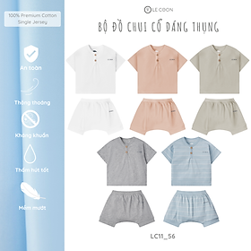  LE COON | Bộ Đồ Chui Cổ Dáng Thụng | Vải COOL mỏng mát | 0 tháng - 3 tuổi