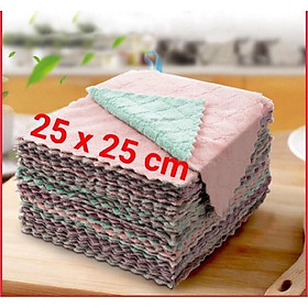 KHĂN LAU BẾP ĐA NĂNG 2 MẶT 25x25cm