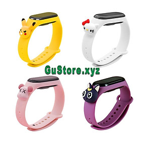 Mua Dây đeo silicone GS-MI02 họa tiết hoạt hình dành cho  Xiaomi Mi Band 5 / 5 NFC /4/3