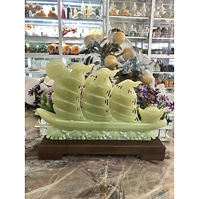 Mua Tượng thuận buồm xuôi gió phong thủy đá ngọc Onyx trang trí phòng khách  bàn làm việc