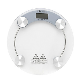Cân Điện Tử Mặt Kính Tròn Trong Suốt Siêu Bền, Siêu Hot 26cm CD11