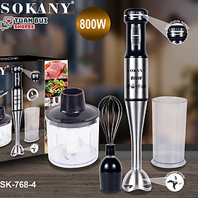 Mua Máy Xay Sinh Tố Cầm Tay 4 Món SOKANY 768-4 500W 220V Bảo Hành 12 Tháng Hàng Chính Hãng