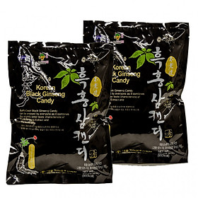 Combo 2 gói Kẹo Hắc sâm Daedong 250g tặng Trà Atiso Ladophar hộp 20 túi lọc