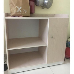 Mua Tủ bếp Tủ lò vi sóng 1 cánh nhựa đài loan vân gỗ nhạt 80x86x40