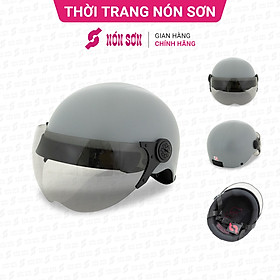 Mũ bảo hiểm nửa đầu có kính NÓN SƠN chính hãng KT-XM179
