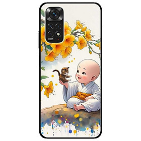 Ốp lưng Redmi Note 11 - 11s 4G - 11 5G - 11 Pro Quốc Tế - 11 Pro Xách Tay - Chú Tiểu Và Mèo - Hàng Chính Hãng