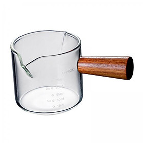 2x  High Borosilicate Glass Double  Measuring Cup, Espresso Dispenser,