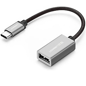 Cáp USB TypeC 2.0 OTG màu Đen 15CM Ugreen UC40326US203 Hàng chính hãng