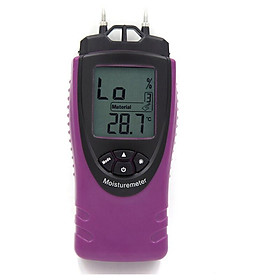 Máy đo độ ẩm - Bao gồm cài đặt Thảm bê tông Vật liệu - Backlit Lưu ý Giá trị tối đa, tối thiểu và nhiệt độ không khí: 8 mm PC