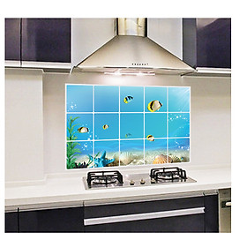 Mua Combo 02 Decal dán tường Dán Bếp - Đại dương xanh