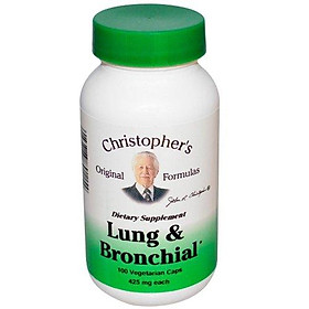 Dr. Christopher's Unisex Lung & Bronchial Formula Vegetarian Capsules 100 count 425mg each