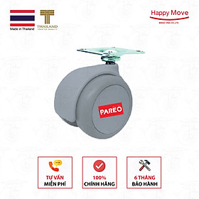 Bộ 4 bánh xe càng xoay 360 độ 38-50mm cho ghế/bàn xoay văn phòng nội thất - tải 40kg - Happy MoveThái Lan