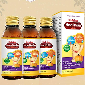 Combo 3 chai Siro ăn ngon Hoa Thiên 120ml hổ trợ hệ tiêu hóa giúp bé ăn