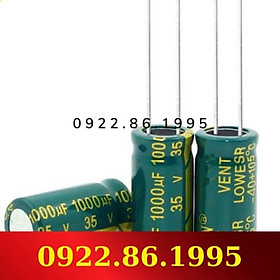 Tinh Thể Tần Số Cao Mới 1000Uf 35V 35V 1000Uf Kích Thước Mới: 10*20Mm hàng mới về