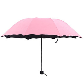 Mua Ô Dù Chống Tia UV Cao Cấp Che Nắng Mưa Mini Gấp Gọn Dáng Lá Sen 2 Màu Hồng pastel  Xanh ngọc