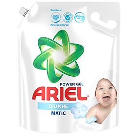 Nước Giặt Ariel Dịu Nhẹ Cho Da Nhạy Cảm Dạng Túi 3.25kg - Mềm mại ngát hương - An toàn cho da em bé