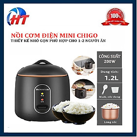 Mua NỒI CƠM ĐIỆN CHIGO MINI VỚI DUNG TÍCH LÊN ĐẾN 1 2L SỬ DỤNG CHO VIỆC NẤU CƠM  CHÁO CHO 2 NGƯỜI-HT