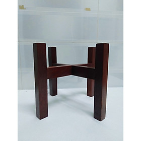 Kệ để chậu hoa, cây cảnh chân vuông màu nâu (quy cách 20x26cm)