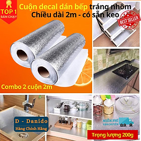 Mua Cuộn Decal Dán Bếp Chọn Chiều Dài Giấy Decal Dán Tường Tráng Nhôm Cách Nhiệt Cao Cấp Chính Hãng