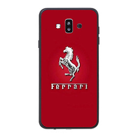 Ốp lưng dành cho điện thoại Samsung Galaxy J7 Duo in họa tiết Logo F E R R A R I