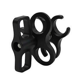 Ball Clamp 3 Mount Hole Clip for Diving Underwater Arm System Diving Tray