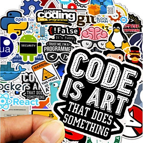 Sticker dán cao cấp LẬP TRÌNH VIÊN CODING Cực COOL ms#224