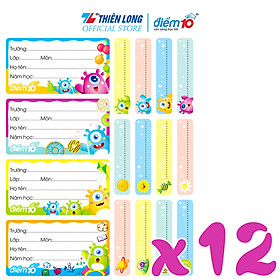 Nhãn vở Thiên Long Điểm 10 TP-NBL006