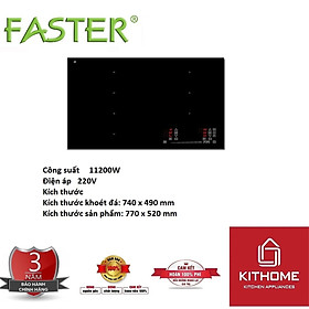 Mua Bếp Điện Từ Toàn Vùng Nấu Faster Luxury Cooktop - Hàng Chính Hãng