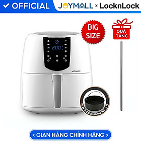 Mua Nồi Chiên Không Dầu Điện Tử Lock&Lock EJF357 5.2 Lít - Hàng Chính Hãng  Điều Chỉnh Nhiệt Độ  Hẹn Giờ  Giữ Ấm  Kèm Chảo Nướng và Ống Hút Thẳng Inox 304