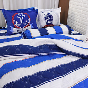 Bộ Vỏ Chăn Ga Gối 100% Cotton Sợi Bông Julia (Bộ 5 Món Có Vỏ Chăn)