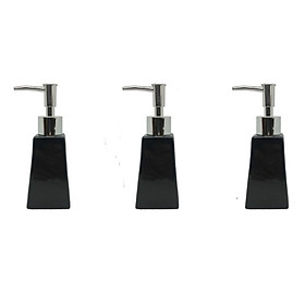 Mua COMBO 3 Bình Xịt đựng sữa tắm  dầu gội  hương liệu  đa năng sử dụng trong Nhà Tắm Bằng Sứ hình thang màu kem và đen không chữ
