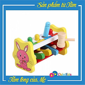 Đồ Chơi Gỗ - Đập Chuột Hình Thỏ -Rèn Sự Khéo Léo Cho Bé