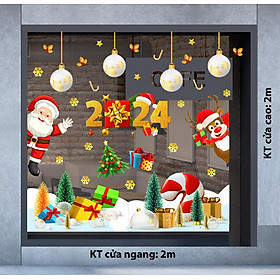 Decal trang trí NOEL 2024 combo số 4