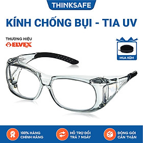 Mua Kính bảo hộ chống bụi Elvex SG37C đeo được cùng kính cận  kính cao cấp chống tia UV  chống bụi  chắn gió  đọng sương. Mắt kính trong suốt  bảo vệ mắt khi lao động  đi xe máy